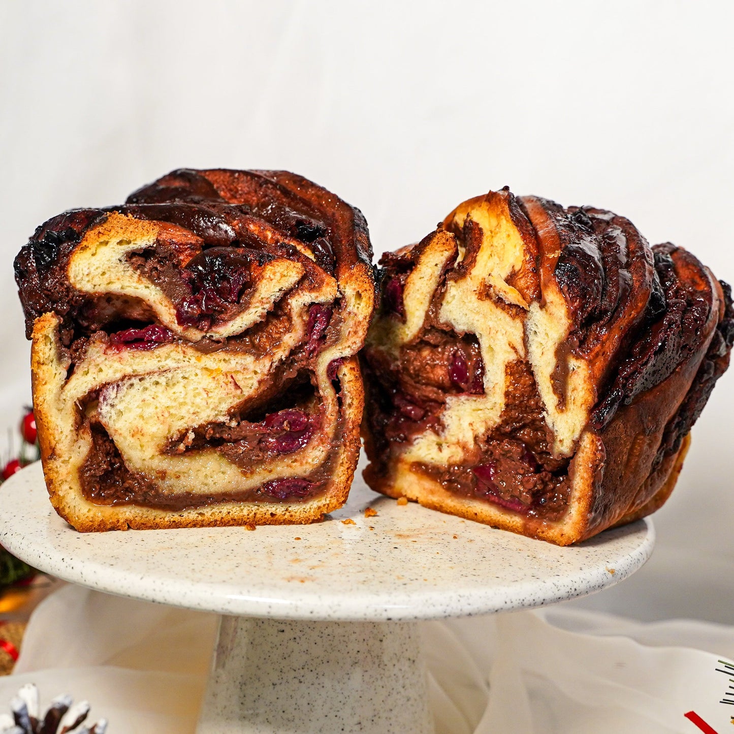 Babka cu ciocolată și vișine