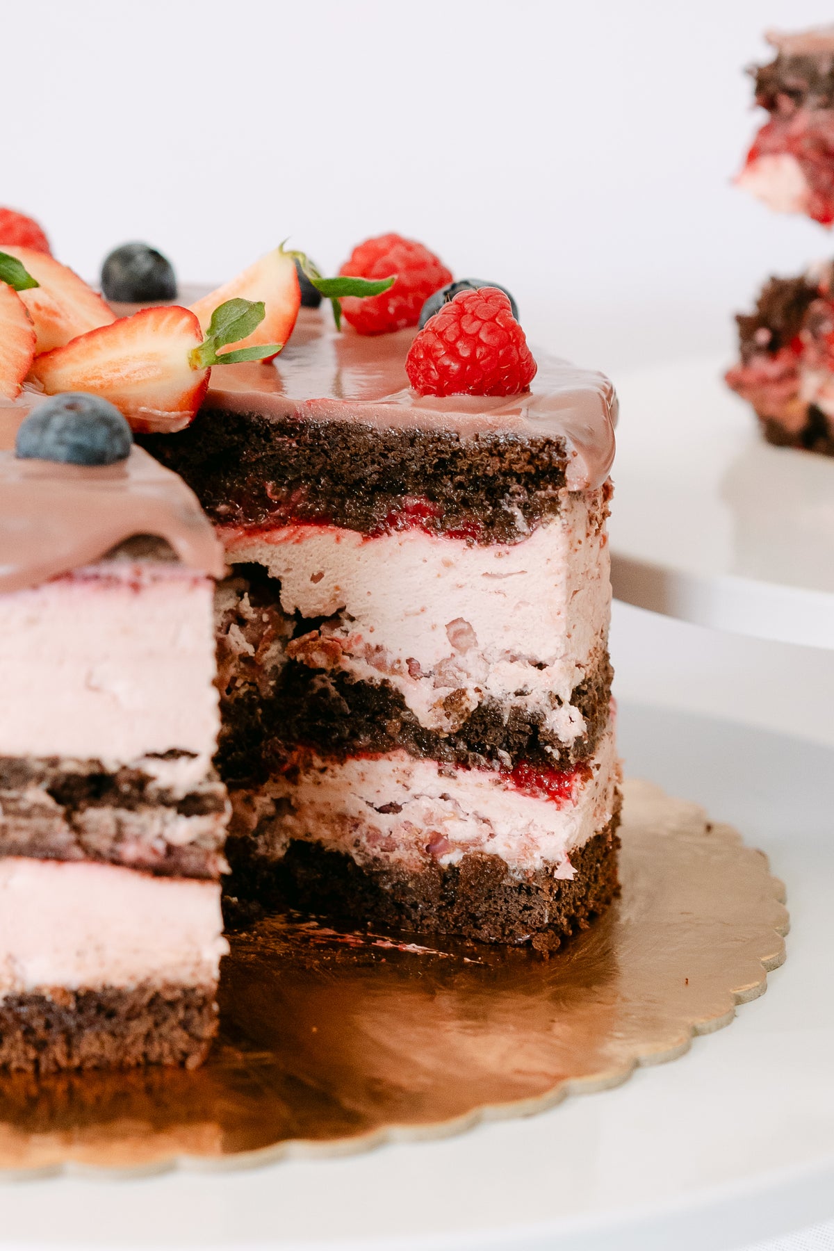 Tort Ciocolata si Zmeura