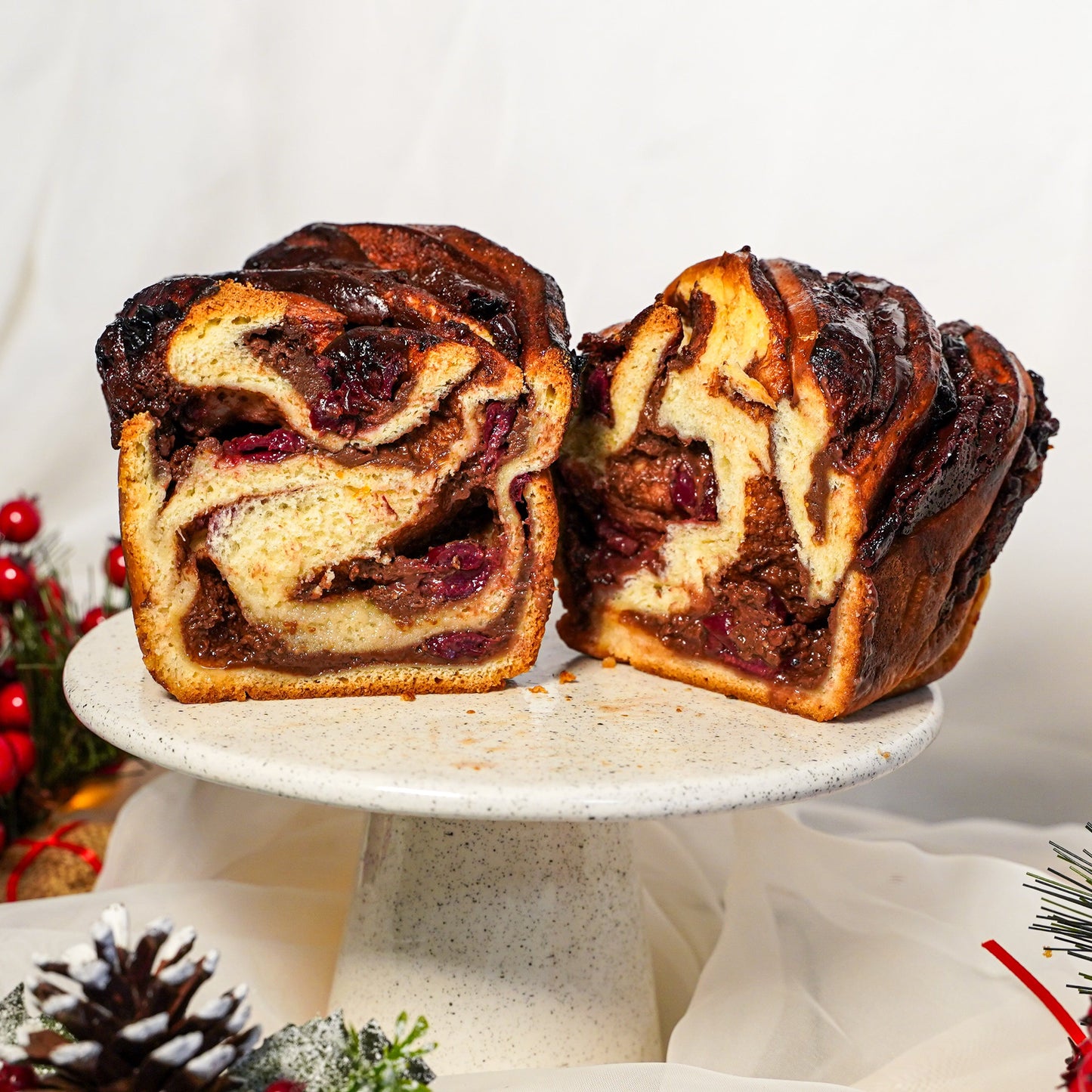 Babka cu ciocolată și vișine